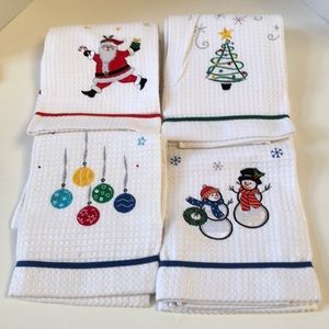 Set of 4 - Holiday Kitchen Toweks